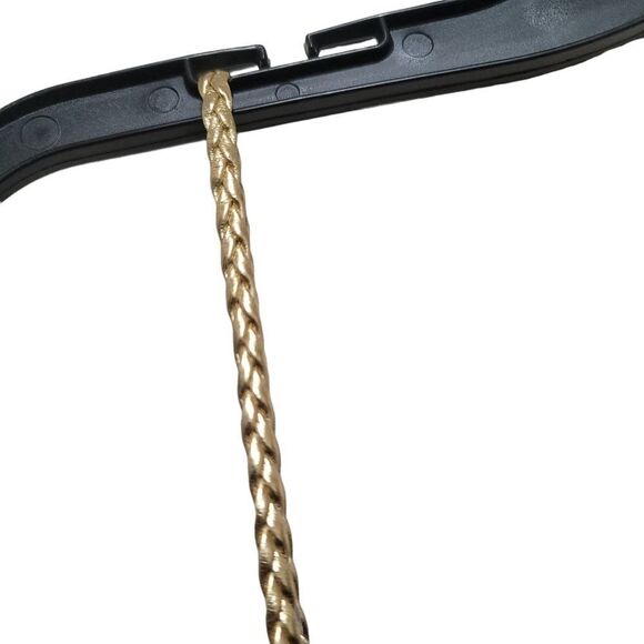 Tiana B. Black Maxi Dress with Gold Trim L - Picture 8 of 8